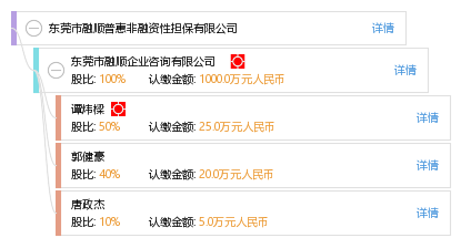 東莞市融順普惠非融資性擔保